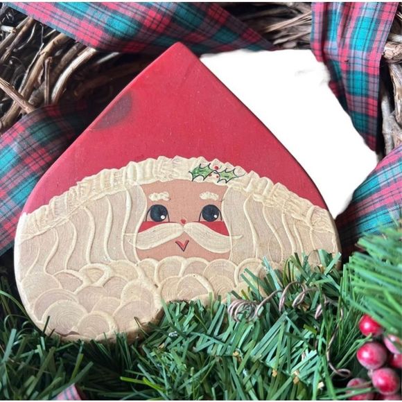 Christmas Holiday Twine Door Wreath Wall Decor Red Green Ribbon Samra Approx 19” - Picture 2 of 7